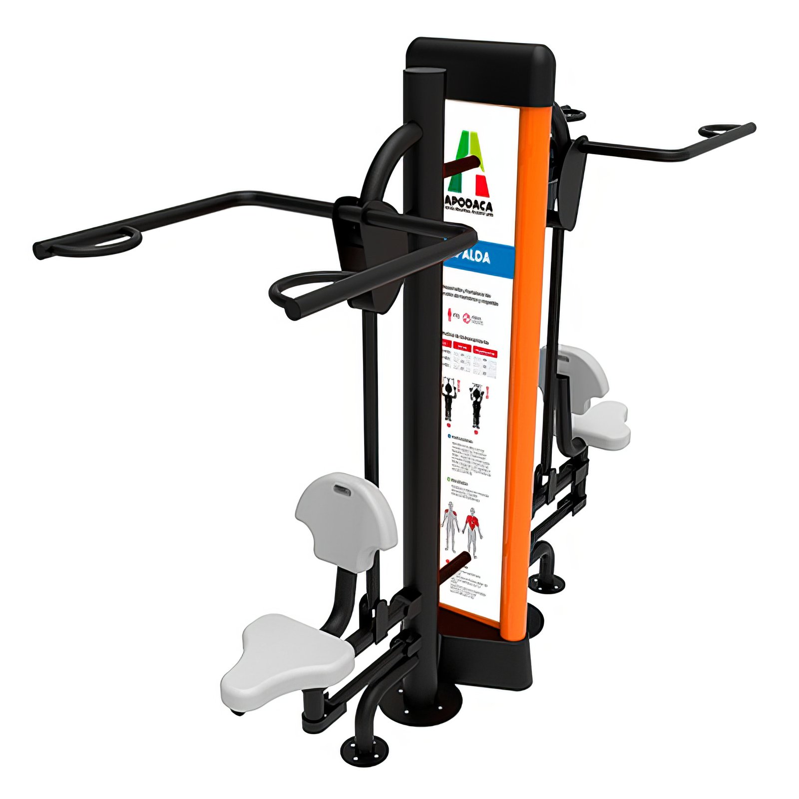 Pecho-Doble-Elite-Gimnasios-Al-Aire-Libre-Mobiliario-urbano